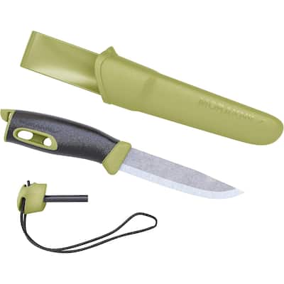 Morakniv Companion Spark ‎Fixed Blade Knife with Fire Starter - Green