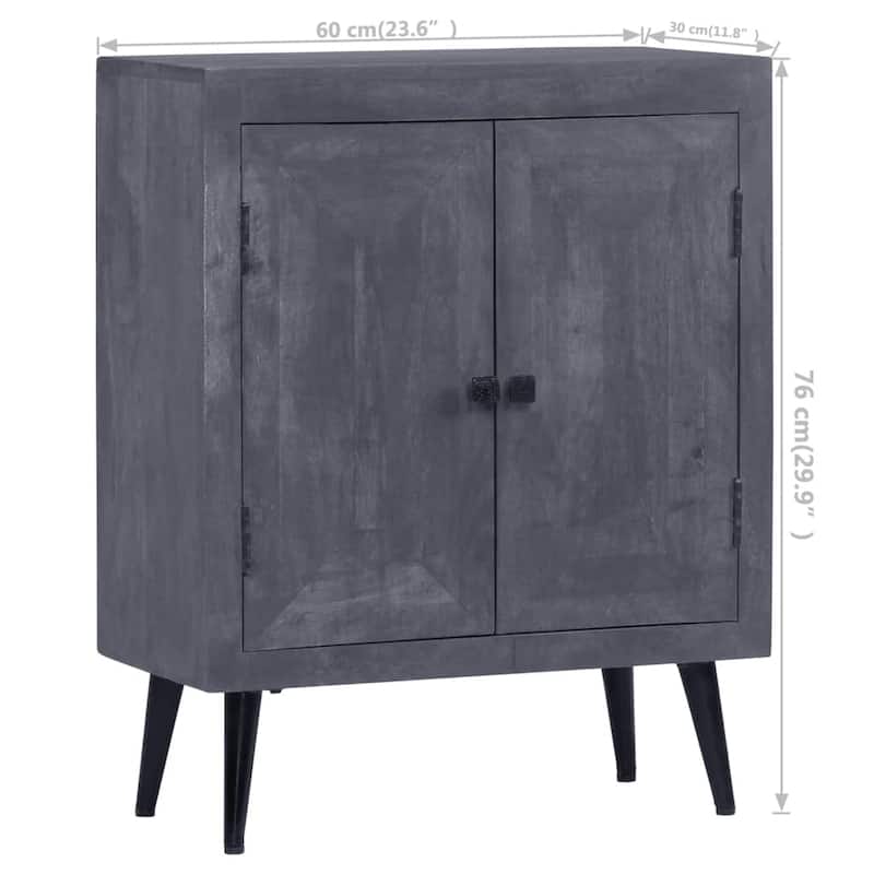 vidaXL Sideboard Solid Mango Wood 23.6"x11.8"x29.9"