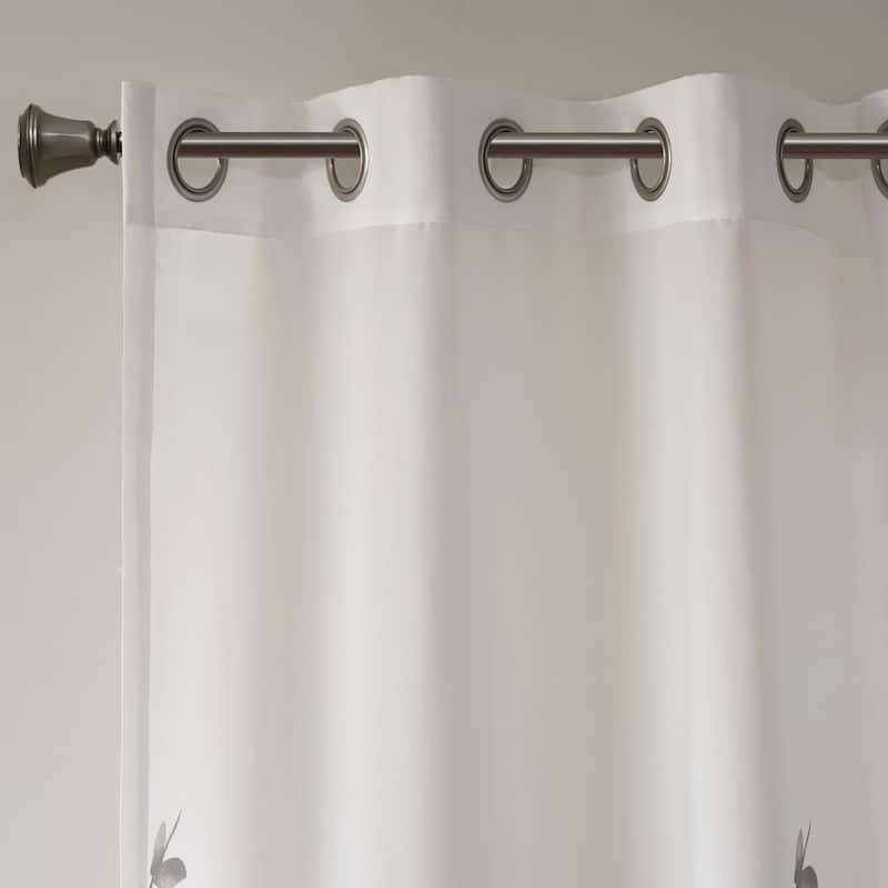 Madison Park Vera Burnout Printed Curtain Panel Single