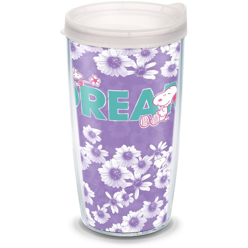 Tervis Peanuts - Dream Floral Made in USA Double Walled Insulated Travel Tumbler, Classic - 16oz