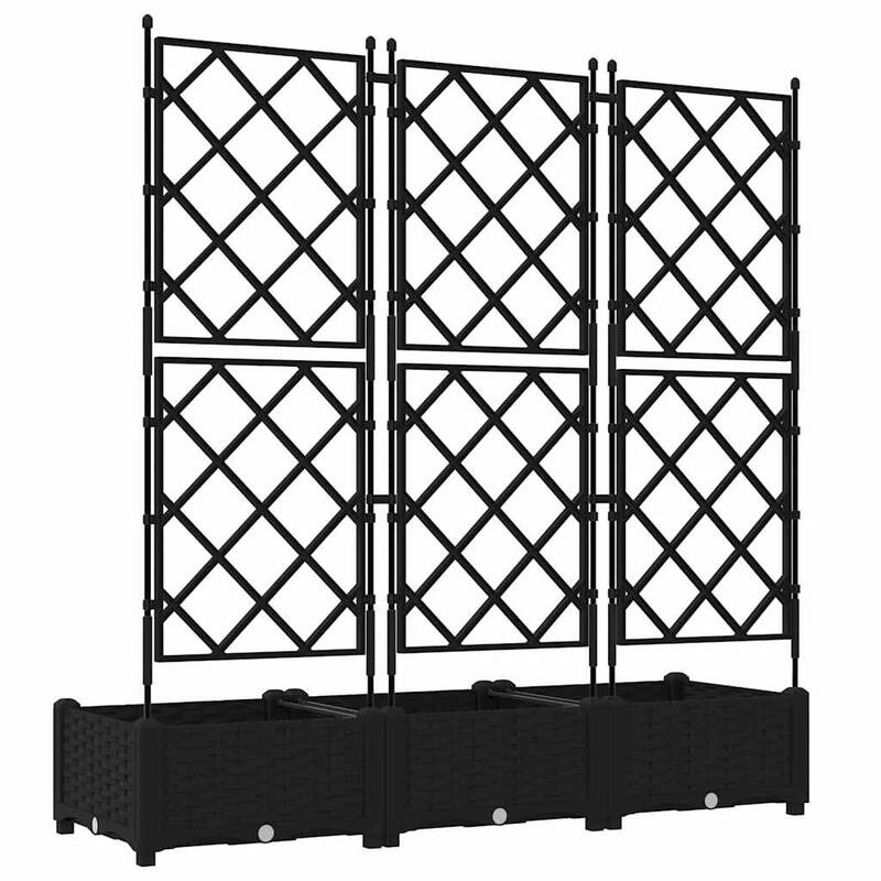 vidaXL Garden Planter with Trellis