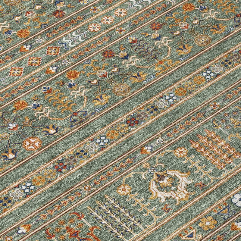 Machine Washable Indoor/ Outdoor Boho Moroccan Chantille Rug