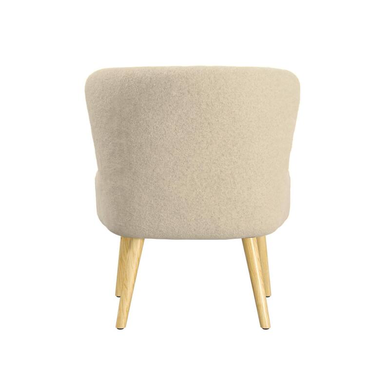 Avenue Greene Eden Boucle Kids Accent Chair with Natural Legs