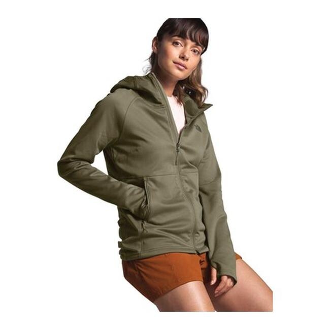 olive north face hoodie