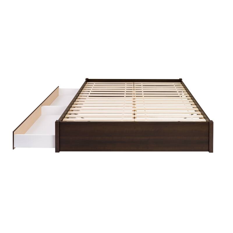 Prepac King 4-post Platform Bed with Optional Drawers