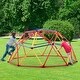 preview thumbnail 1 of 7, Children Climbing Frame Play Center Outdoor Playground for Fun Red