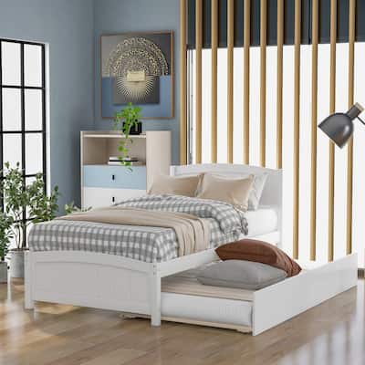 Platform Bed with Trundle