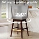 preview thumbnail 44 of 52, Pellebant 30.6'' H Solid Wood Swivel Bar Stool with Back