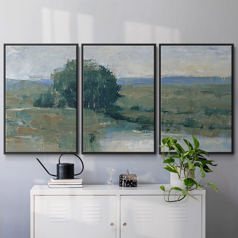 Riverbank Impression I - Multi Piece Framed Canvas