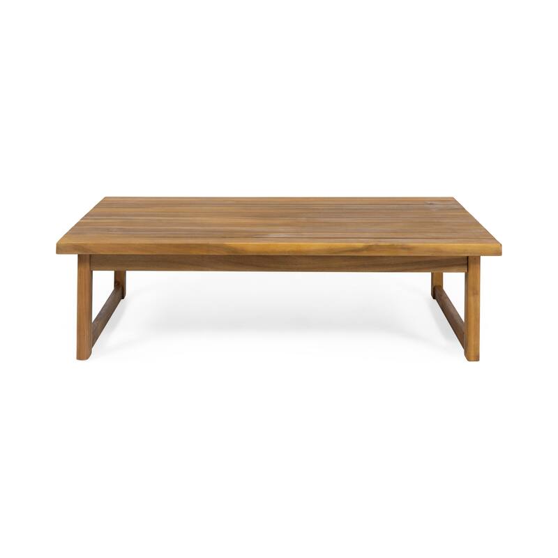 Nova Outdoor Acacia Wood Coffee Table by Christopher Knight Home - 41.75" W x 26.00" D x 11.75" H