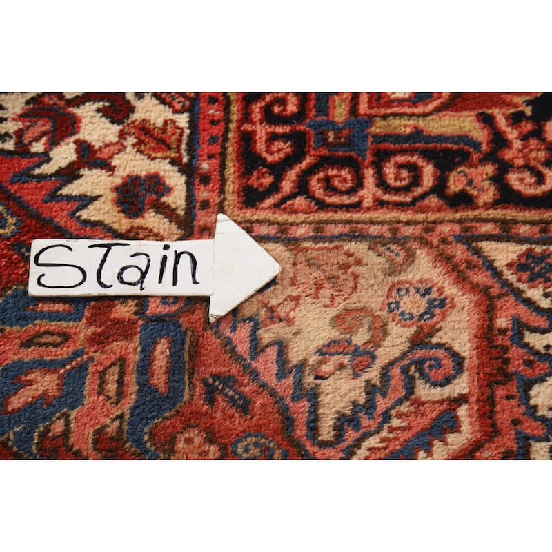 Hand Knotted Oriental 100% Wool Carpet Traditional Medallion Red Heriz Area Rug - 19' 3'' X 12' 0''