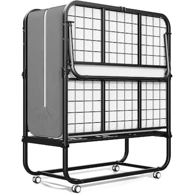 75x31 Rollaway Folding Guest Bed Twin Size with 5'' Mattress