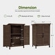 preview thumbnail 37 of 48, MCombo Small Outdoor Storage Cabinet Shed with Double Doors (24.6" x 18.3" x 38.2"), Wooden 0985