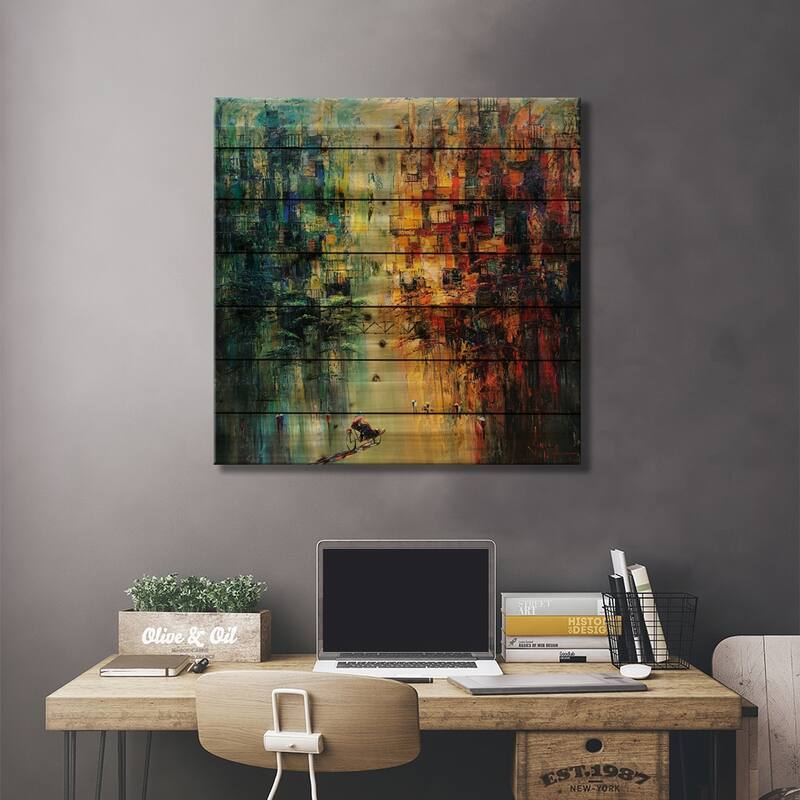 Late Autumn Sunshine I Print On Wood by Le Ngoc Quan - Multi-Color