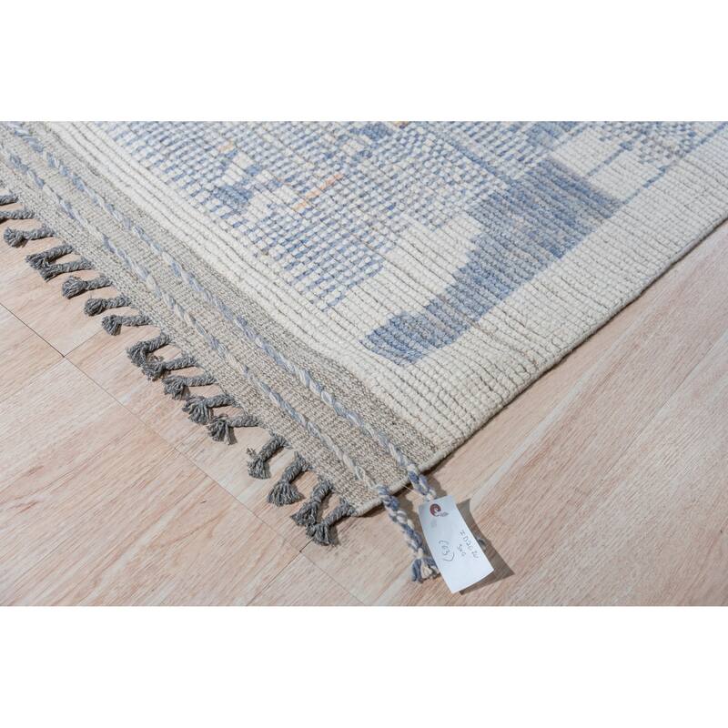 Home Decor Ivory Hand-Knotted Wool Contemporary Marrakech Handspun Area RugTimeless Elegance for Living Room, Bedroom, Office, o