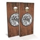 preview thumbnail 1 of 7, Illinois Flag Rustic Outdoor Cornhole Board Set Backyard 2x4 - NO Accessories