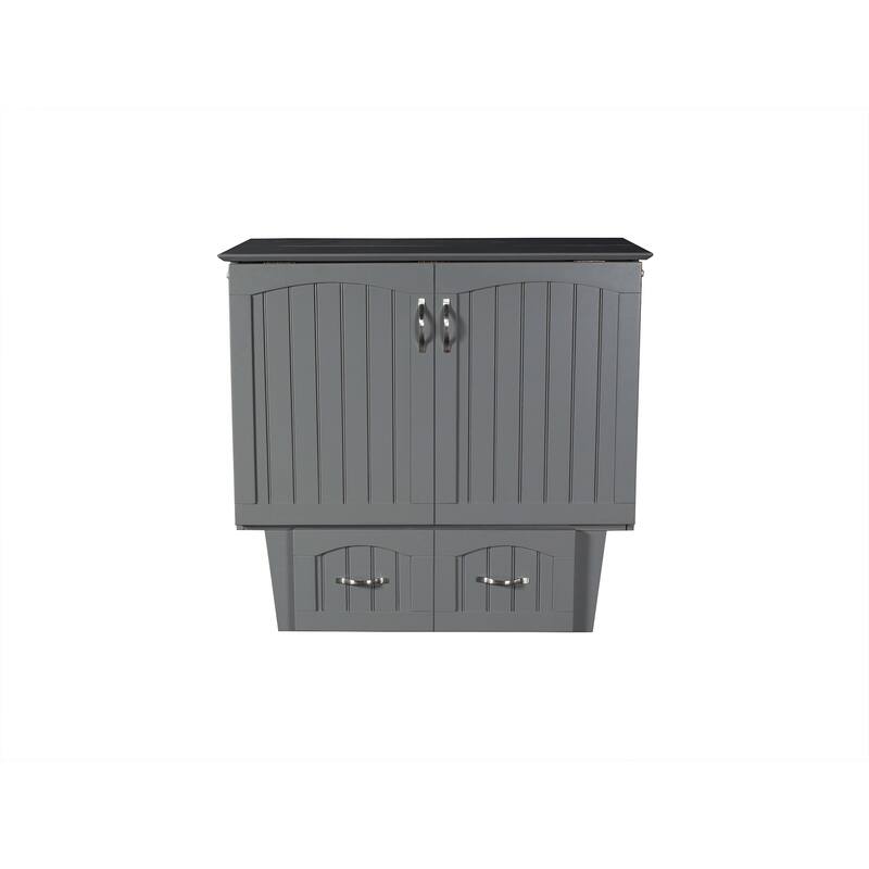 Murphy Bed Chest - Storage Drawer & USB Charger - Space Saving Furniture