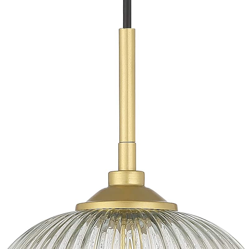 Modern 1-light 8In Kitchen Island Pendant Lighting with Art Glass - 8 inches