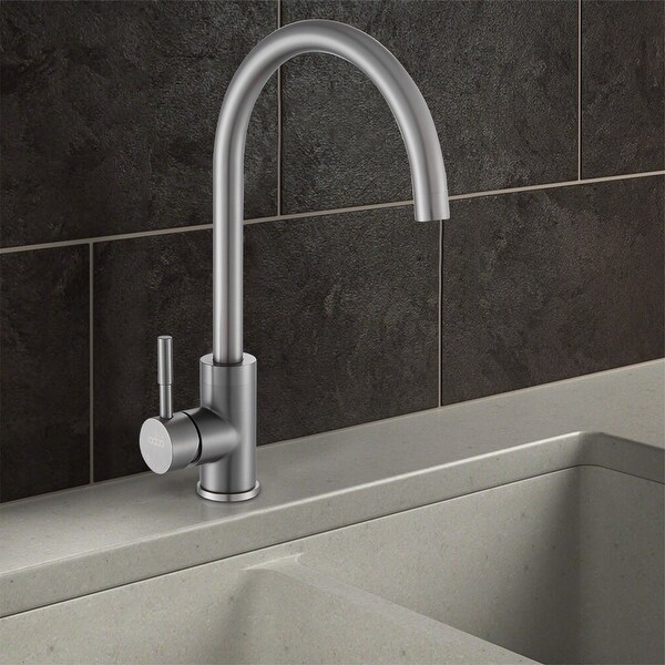 gunmetal black kitchen faucet