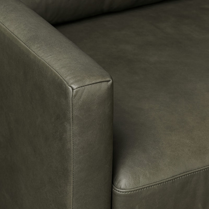 Poly & Bark Nolita 85" Sofa - Full Grain Genuine Italian Leather