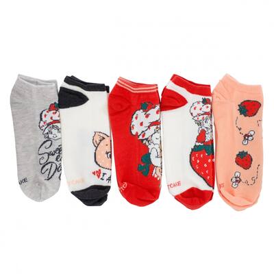 Strawberry Shortcake Variety 5Pack No Show Socks