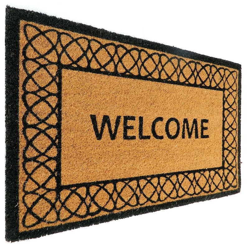 Natural coir door mat - 18" X 30