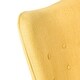 preview thumbnail 38 of 76, Hariata Mid-Century Modern Wingback Fabric Chair/Ottoman Set by Christopher Knight Home