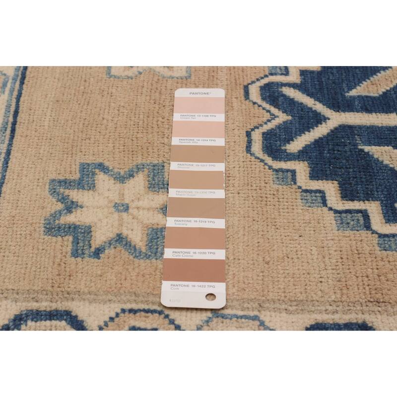 ECARPETGALLERY Hand-knotted Finest Ghazni Tan Wool Rug - 6'2 x 8'4