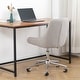 preview thumbnail 31 of 43, Modern Teddy Fleece Fabric with Metal Legs with Lift Adjustment, Swivel Office Chair