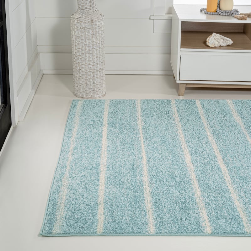 JONATHAN Y Alia Minimalist Stripe Area Rug