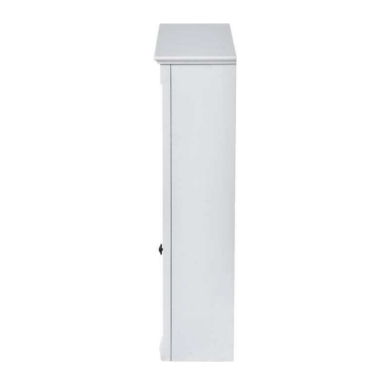 24'' x 27'' Wall Mounted Bathroom Storage Cabinet with Mirror, Medicine Cabinet with Height Adjustable Shelf