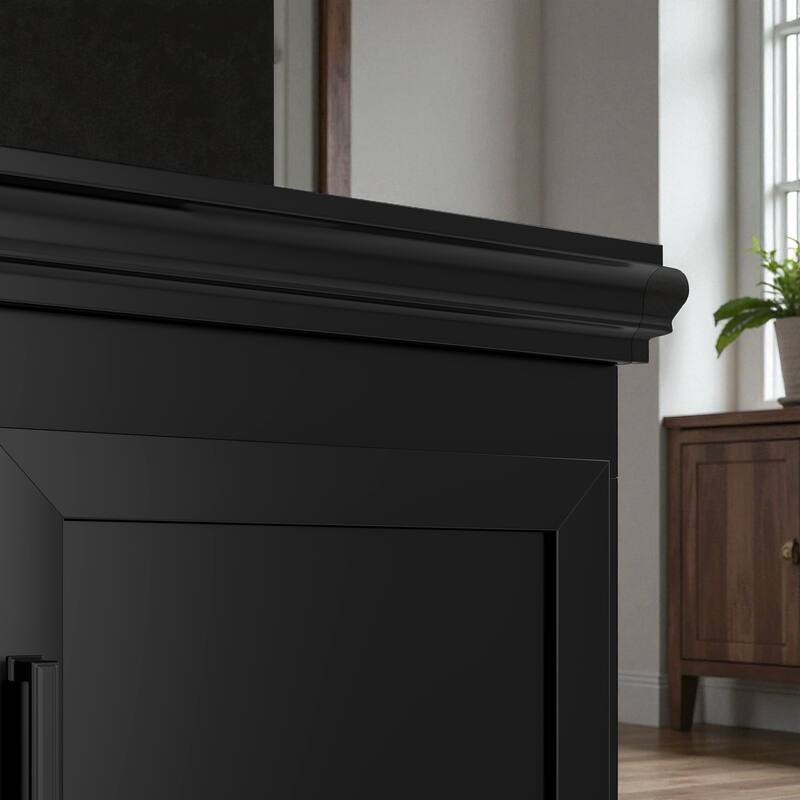 85.2'' H Modern Hall Tree with Bench, 4 Doors, 3 Hooks & Drawer, Entryway Storage Cabinet with Adjustable Shelves