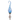 Exhart Solar Hand Blown Pearlized Glass Spiral Flame Garden Stake with Metal Finial Detail, 36 Inch