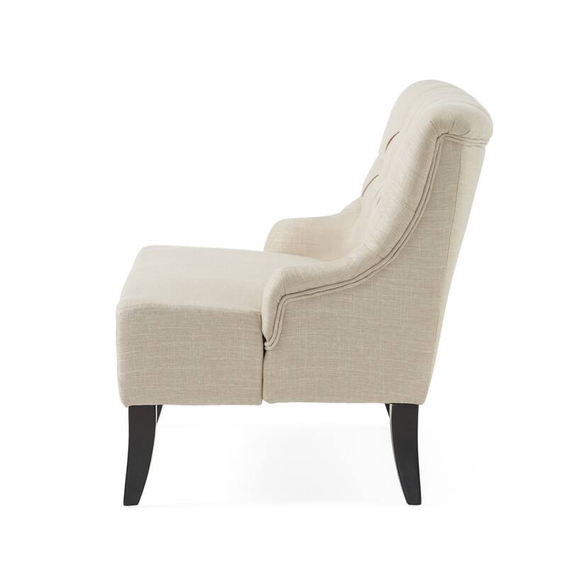 Nicole Polyester Blend Fabric Settee by Christopher Knight Home - 29.25"L x 43.75"W x 30.50"H