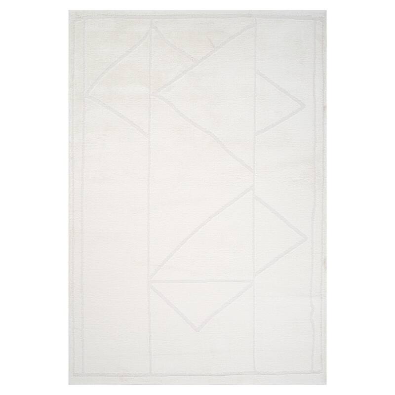 HomeRoots Geometric Rectangle Area Rug