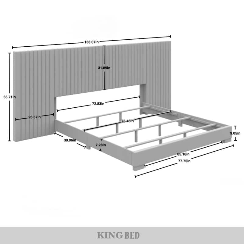 CraftPorch Simple Luxury 4-piece Bedroom Set