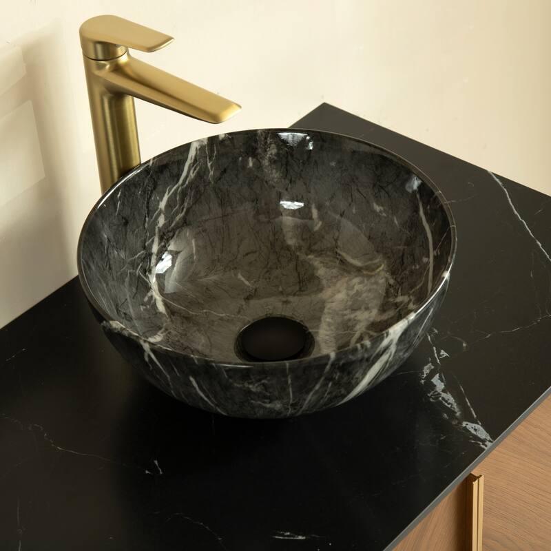 Wall Mounted Bathroom Vanity with Sintered Stone Countertop and Sink