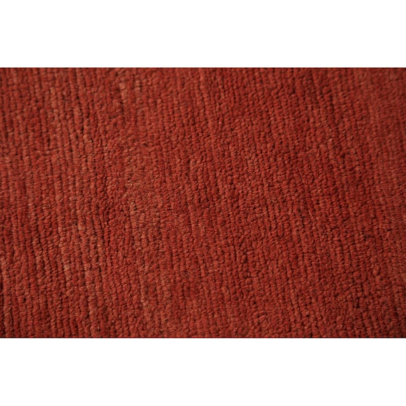 Modern Gabbeh Oriental Rug Hand-Knotted Wool Carpet - 5'0" x 6'6"