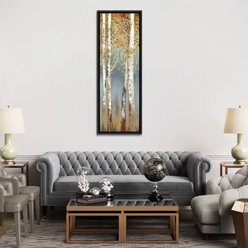 iCanvas "Butterscotch Birch Trees I" by Allison Pearce Framed Canvas Print