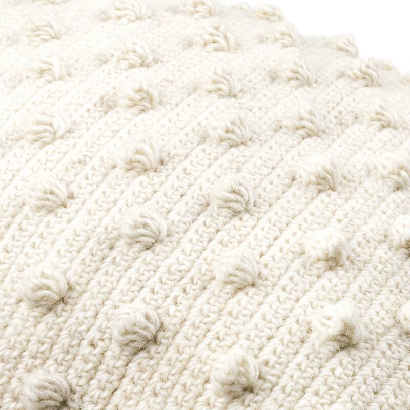 Artistic Weavers Kalae Crochet Pom Throw Pillow with Tassels