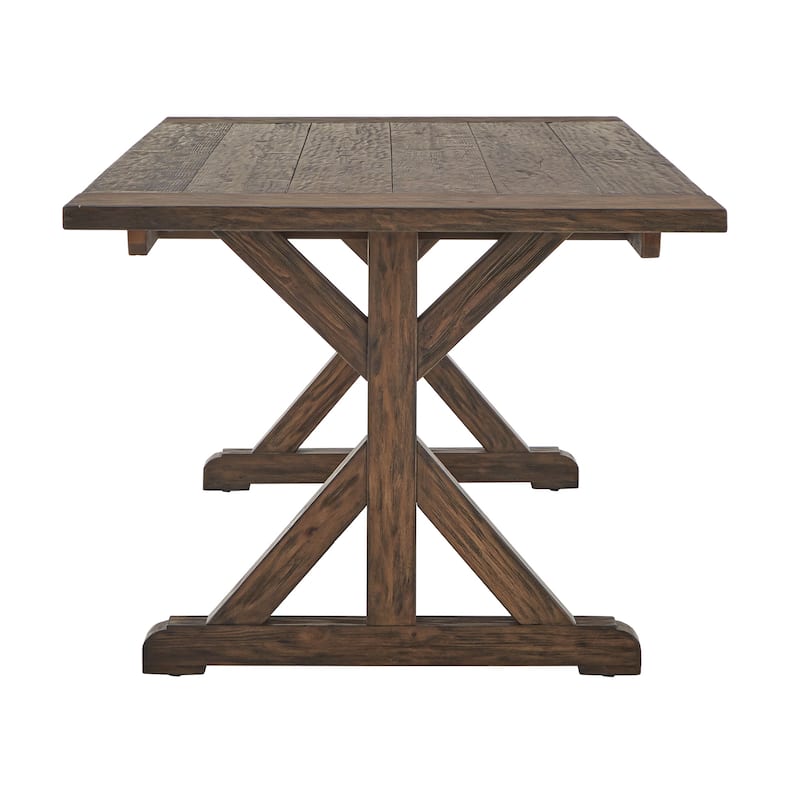 Paloma Antique Oak or Brown Reclaimed Wood Dining Table by iNSPIRE Q Artisan