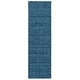 preview thumbnail 39 of 52, SAFAVIEH Hand-Loomed Impressions Arienne Modern & Contemporary Wool Rug 2'3" x 8' Runner - Blue - Runner