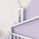 preview thumbnail 12 of 40, Twin Pine Wood House-Shaped Bedside Floor Bed with Guardrails, Kids Girls Boys Bed Frame, No Need Spring Box