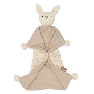 Crane Baby Cotton Baby Lovey Blanket (Ollie The Bunny) - Beige