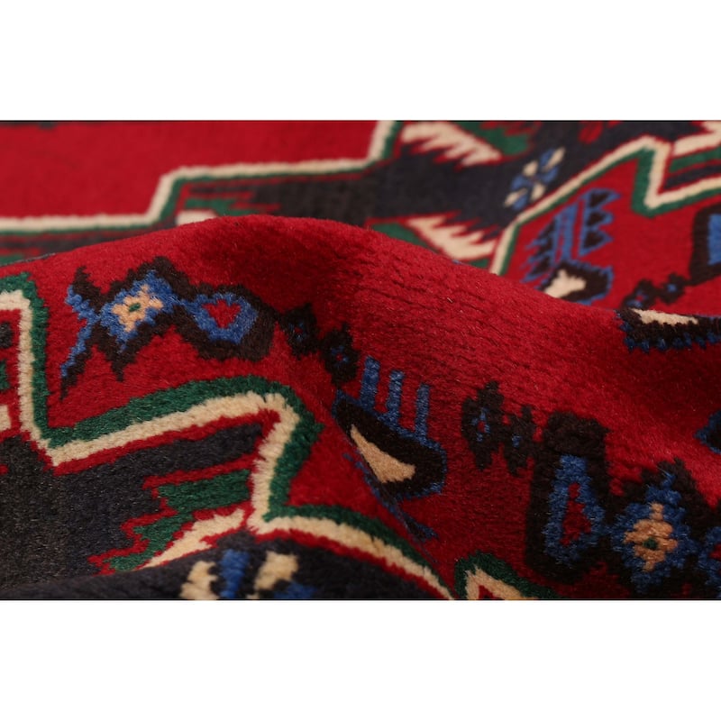 Teimani Red Rug 3'7" x 6'9" - 3'7 x 6'9
