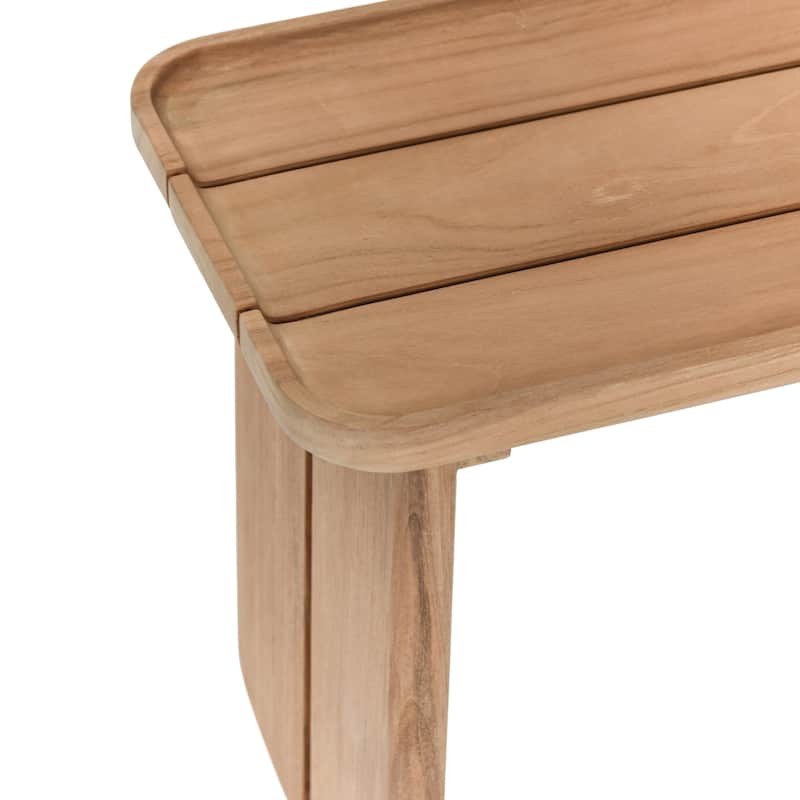 Classic Home Hudson 31" Teak Wood Outdoor Coffee Table