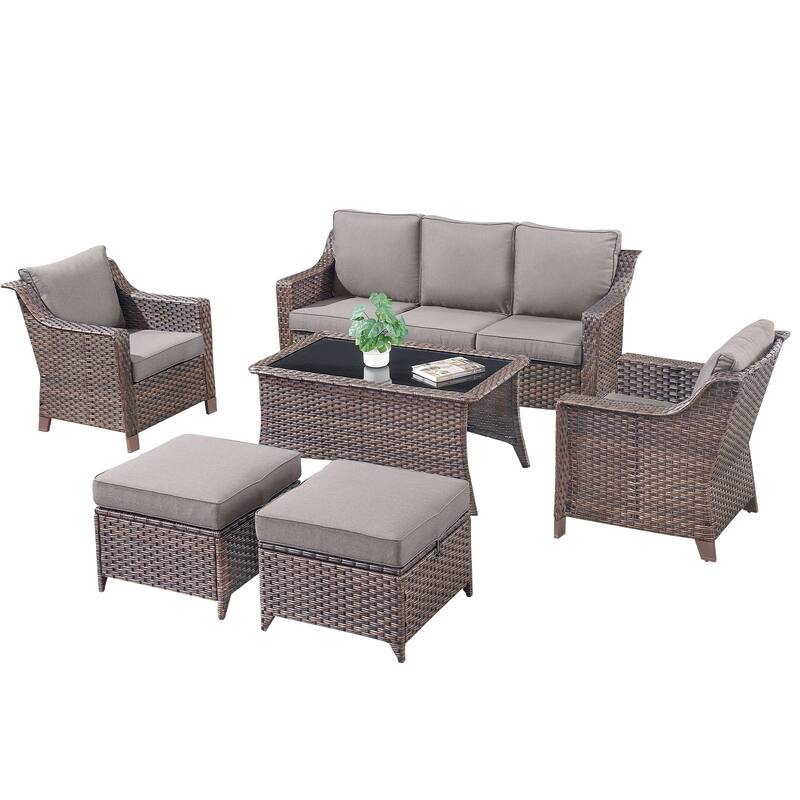 Outside Patio Sofa Chair with Cushions