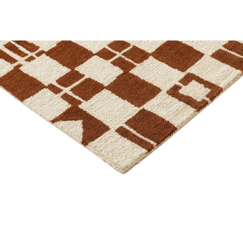 Terra by Obeetee Freya Astrid Red Rug - Lavender/Ivory - 2'6" x 8'