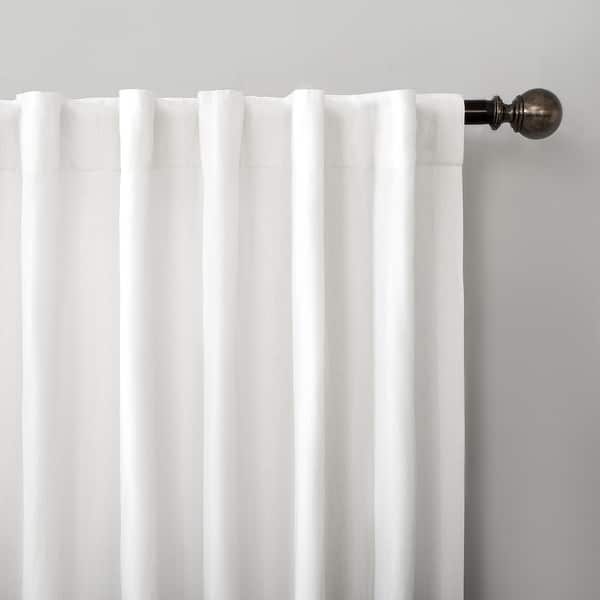 Scott Living Renato Linen Blend Semi-Sheer Back Tab Curtain Panel, Single  Panel - Overstock - 31580840
