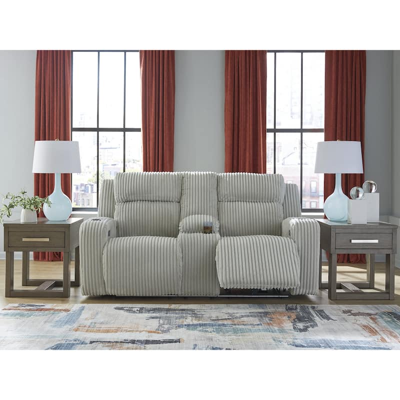 Signature Design by Ashley TwinBrooke Power Reclining Loveseat with Console - 78"W x 44"D x 42"H
